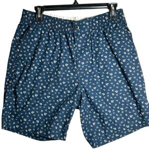 Dockers Men's Anchor Chino Shorts Navy Blue -‎ Elastic Waist - Size Small